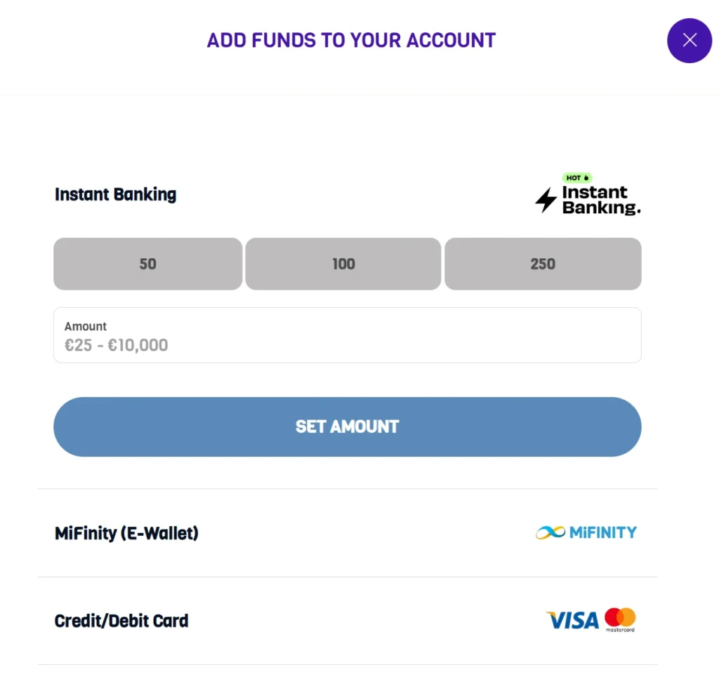 sätt in pengar på casinot